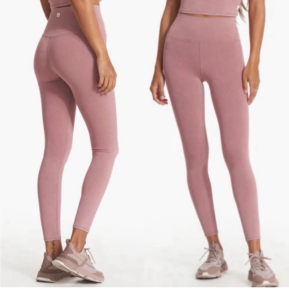 Vuori Washed Studio Leggings Pants Pink Womens Size Small
